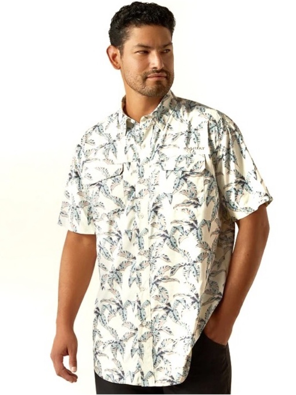 Ariat Men’s Venttek Outbound Classic Fit Floral Button Down Shirt Size Medium